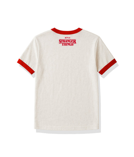 [기묘한이야기] 호킨스 클래식 로고 티 (화이트)